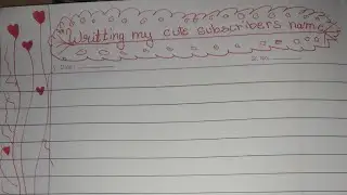 writing my pretty 😍 name of my subcribers #it's krish vlogs #trending #viral live #like  #subcribe