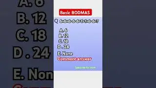 Basic BODMAS challenge |#mathstricks |mathsresearch |#short feed |#ytshort |#viral|#rrbmaths