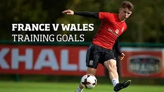 FRANCE V WALES TRAINING GOALS AND SAVES