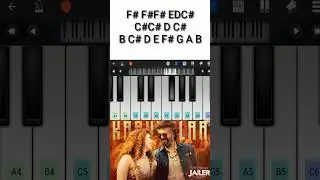 Kaavaalaa Song Piano Tutorial | Part -15 #kavalaya #jailer