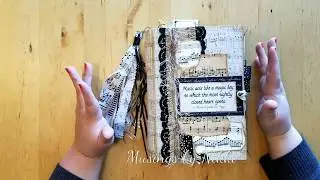 Vintage Music Themed Junk Journal Flip Through - SOLD