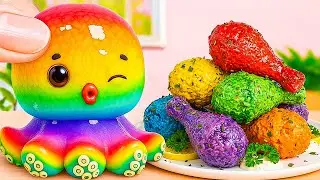 How To Make Miniature Rainbow Spicy Chicken 🍗Best Mini Food Recipe Ideas 😍Tiny Bite