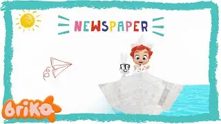 Craft Ideas With Newspaper | Briko's DIY Adventures | DIY Crafts For Kids