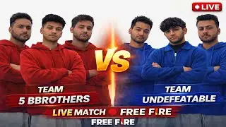 🔴 LIVE | Team 5 Brothers vs Team Undefeatable 😱 | Season 6 Clash | Free Fire