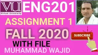 eng201 assignment 1 solution fall 2020 ~ eng201 assignment 1 solution 2020
