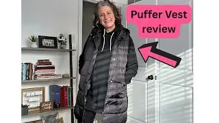 This long puffer vest is cozy!