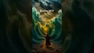 Moses dividing the Red Sea #ai