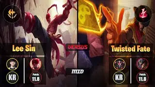 Naehyun LEE SIN (Mid) [Conqueror] VS TWISTED FATE - Grandmaster KR Patch 11.8