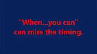 Rulings - Missing the Timing
