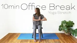 10 Minute Yoga - Office Break - Yoga Stretch - 4K Video #officeyoga #chairyoga