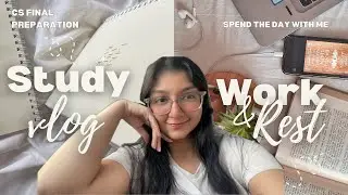 VLOG : STUDY WITH ME | A DAY IN THE LIFE OF A CS ASPIRANT | CS PROFESSIONAL 📖