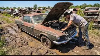 ASMR Car Restoration | 1967 Mustang Fastback, Full Restoration From Rust to Showroom Classic