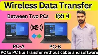 👌🔥 Transfer data from one laptop to another wirelessly | How to transfer files wirelessly |