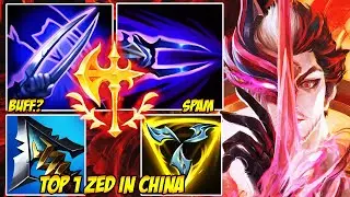WILD RIFT CHINA TOP 1 ZED - MID LANE OR JUNGLE... ZED WON ANYWAY