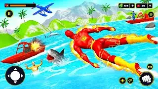 Flying Police Fire Hero: Gangster Crime City Part 2 - Android Gameplay