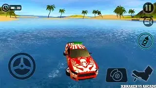 Floating Water Surfer Car Driving - Beach Racing Android Gameplay 2017