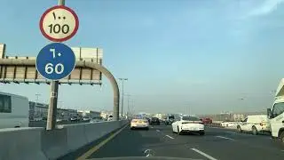 Driving from Dubai to Sharjah 4k Road trip