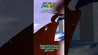 SM64 Penguin Slider: Winter Castle Grounds #8RedCoins