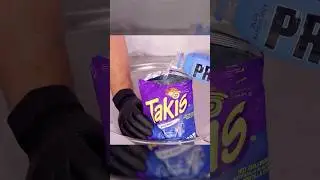 Takis Blue + Prime Ice Cream Rolls Go Wild! | Fast ASMR