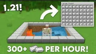 💥This is the EASIEST IRON FARM for Minecraft Bedrock 1.21+ ✔️ ( 4 mins)💥