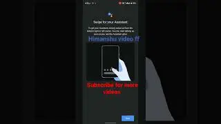 How to use Google assistant in gesture navigation | Google assistant gesture navigation #android