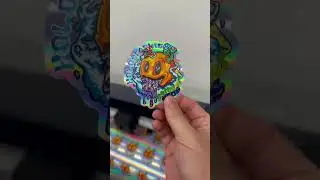 Roland LG640 Holographic Stickers #customprinting #holographicstickers #digitalprinting #printshop