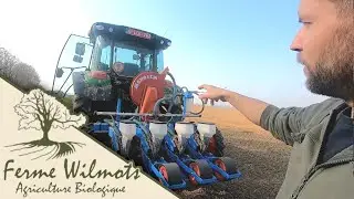 Semis oignons bio 2020 ( John Deere 5100r monosem MS )