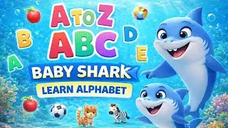 ABC Learning with Baby Shark | A to Z Alphabet for Kids | 3D Cartoon #kahanitoffee 