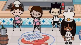 Inga, Emma, and Bad Dog go to Williams Sonoma cooking school!!! (Toca Boca Life)￼