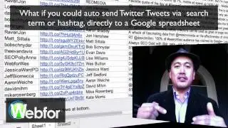 How to automate Twitter Searches/Tweets to Google Spreadsheet