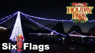 Six Flags America Holiday in the Park December 2016 Footage