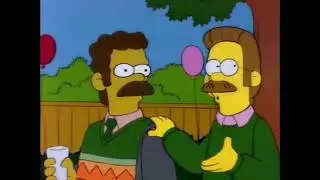 La parrillada de Ned - Los simpson