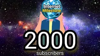 When will Internet Milestone reach 2000 subscribers ？！