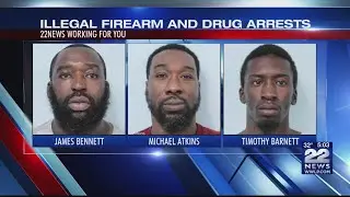 Narcotics investigation in Springfield leads to three arrests, two illegal firearms seized