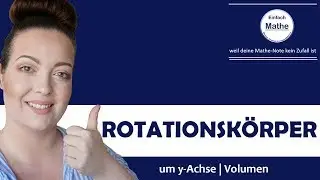 Rotationskörper | Volumen | y-Achse (mit Umkehrfunktion) by einfach mathe!