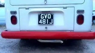 Vintage speed exhaust 1971 VW campervan
