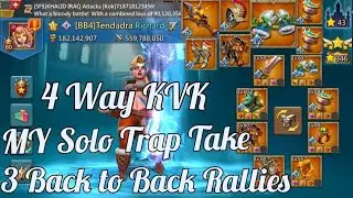 4 Way KVK Solo Trap got 3 Back to Back Mix Rallies / Will I capped or burned? Lordsmobile