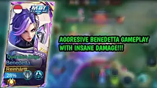HARD CARRY BENEDETTA EXPLANE GAMEPLAY | MY BENEDETTA GET 17 KILL IN ONE MATCH‼️ - MOBILE LEGENDS