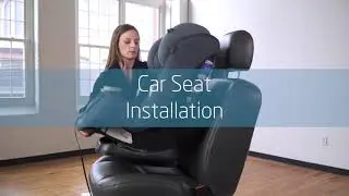 Установка Pria All-in-One: лицом вперед с помощью автомобильного ремня безопасности и страховочно...