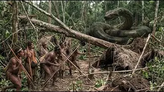 Korowai Tribe vs. a Monstrous Titanoboa Serpent: The Silent Ambush That Led to a Brutal Massacre