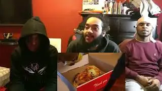 HALF EATEN GRAPES ON PIZZA 💀😂 | AMERICANS REACT TO CALFREEZY PIZZA COOKOFF VS KSI