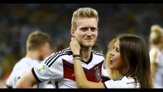 Girlfriends Germany players celebrate the World Cup in Almarakana