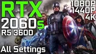 Marvel's Avengers | RTX 2060 Super + Ryzen 5 3600 | Medium vs. High vs. V.High | 1080p 1440p 4K