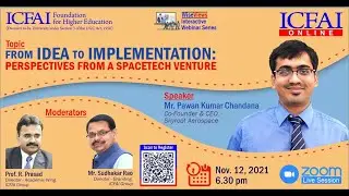 Sudhakar Rao in conversation with Mr. Pawan Kumar Chandana. Co-founder &CEO, Skyroot Aerospace.