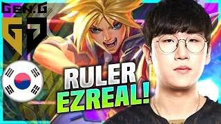 Ruler Solo Rank Korea ADC Ruler ezreal full game KR Challenger 2021