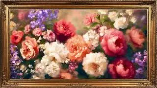 Fine Art Floral Frame TV Collection 🌸 Soft Botanical Paintings 4K | Elegant Art Screensaver