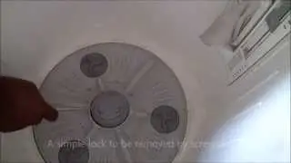 How to repair top loading washing machine at home to stop drain water leakage & remove block