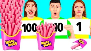 100 Слоев Еды Челлендж | Удивительные Лайфхаки и Хитрости от Fun Challenge