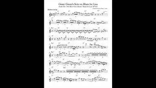 Transcription of the Grant Green Classic Jazz Guitar Blues solo on 