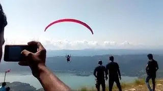 Paragliding at bandla hill,Near Bilaspur himachal pardesh